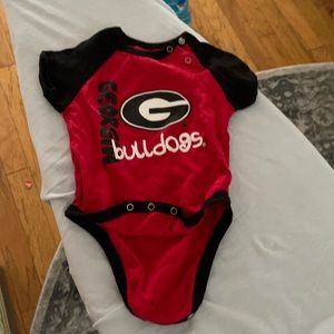 A Georgia bulldog onesie